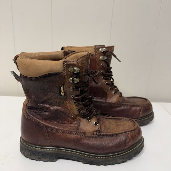 L.L. Bean Kangaroo Upland Hunter Leather Boots Gore-Tex Vibram Sole Men 9.5 GUC - Picture 4 of 12